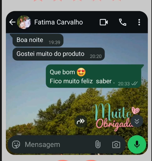 Feedback de Fátima sobre o Fluido Tok Final